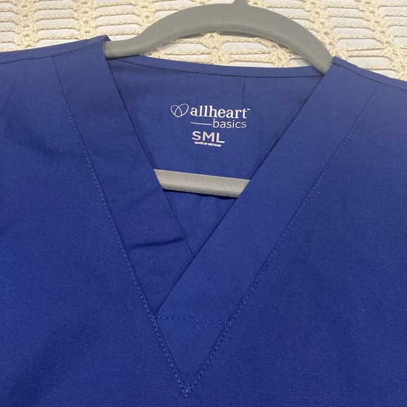 Allheart Unisex V-Neck Scrub Top and Drawstring Pants, Size Small, NWOT - Picture 4 of 11